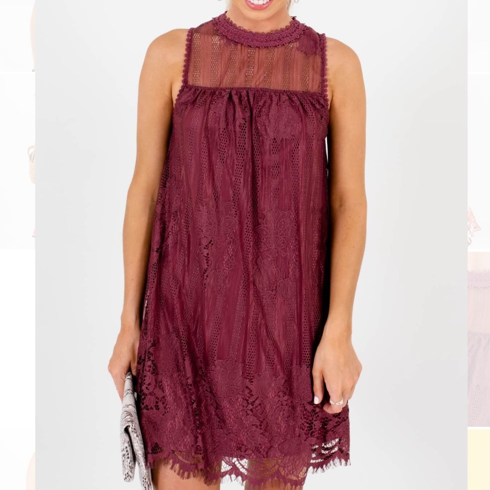 NWT Purple Lace Dress